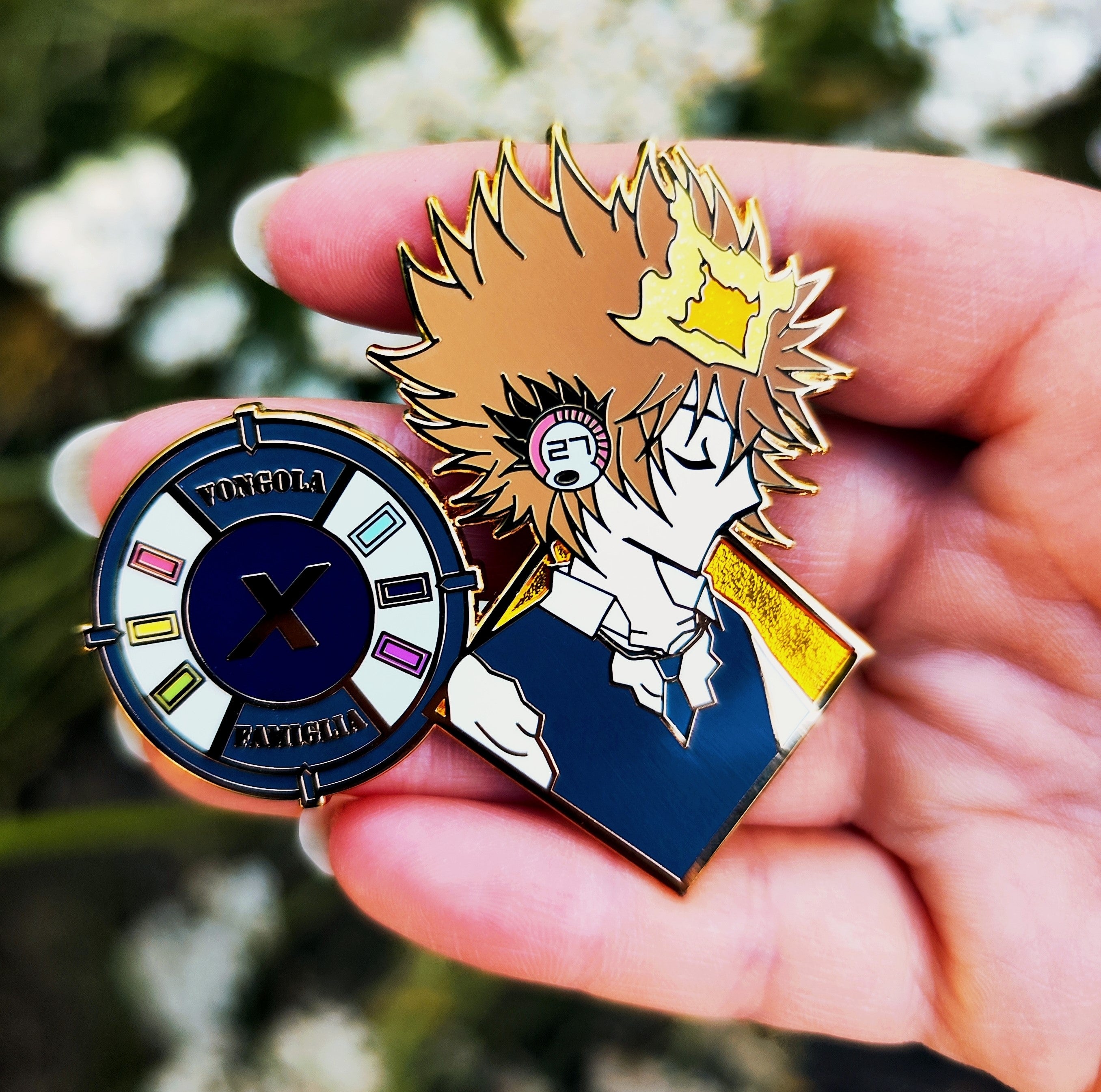 Vongola X Enamel pin