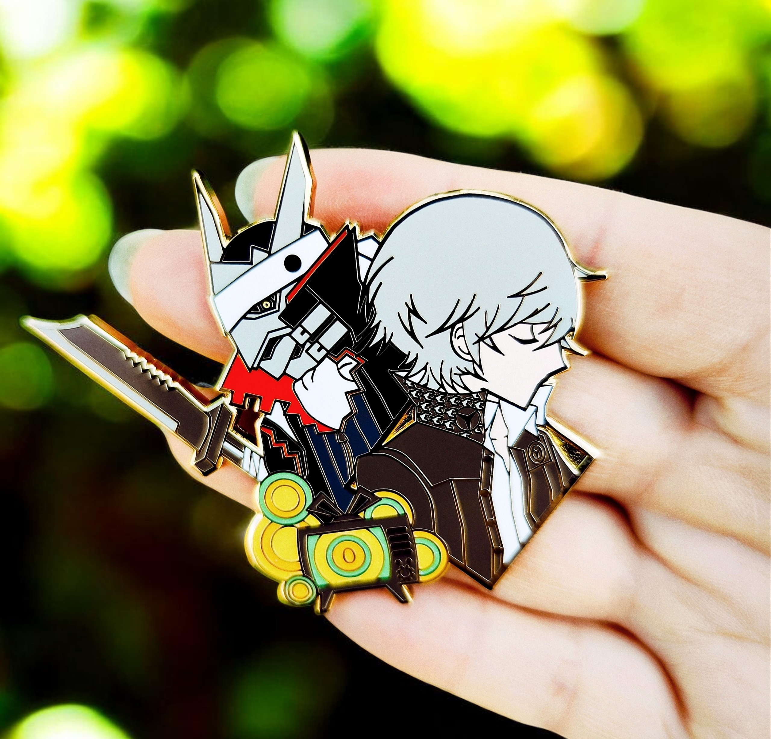 Y Narukami (p4) enamel pin (in stock)