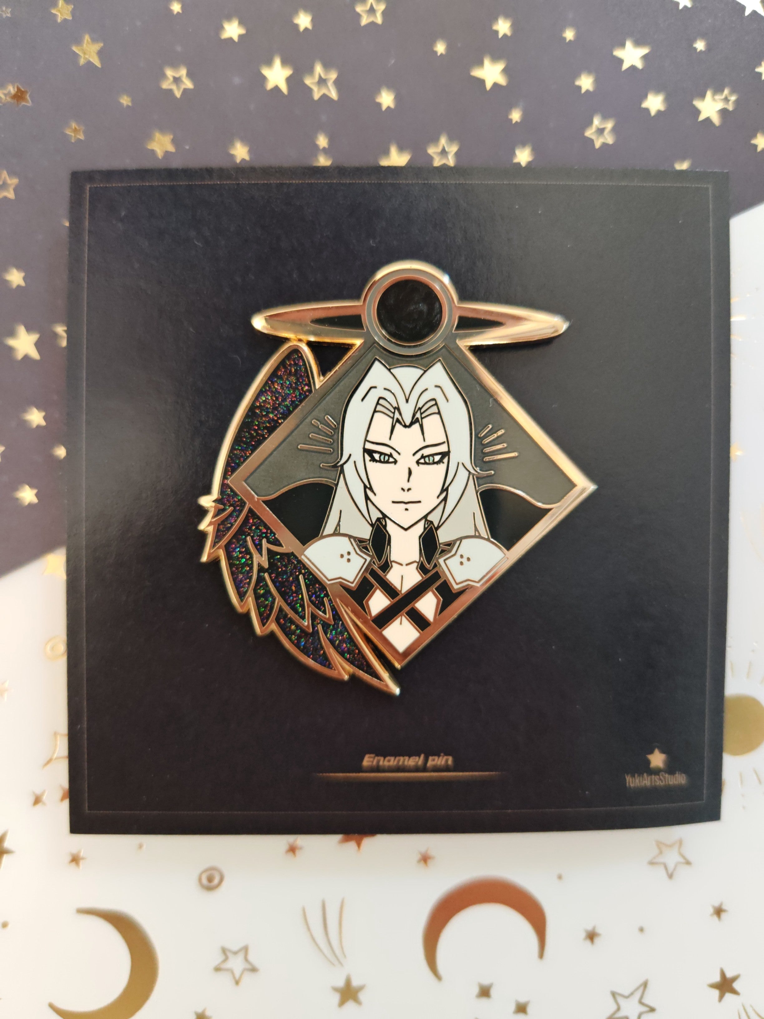 Final Fantasy VII Sephiroth Hard Enamel Pin / Gold Plated