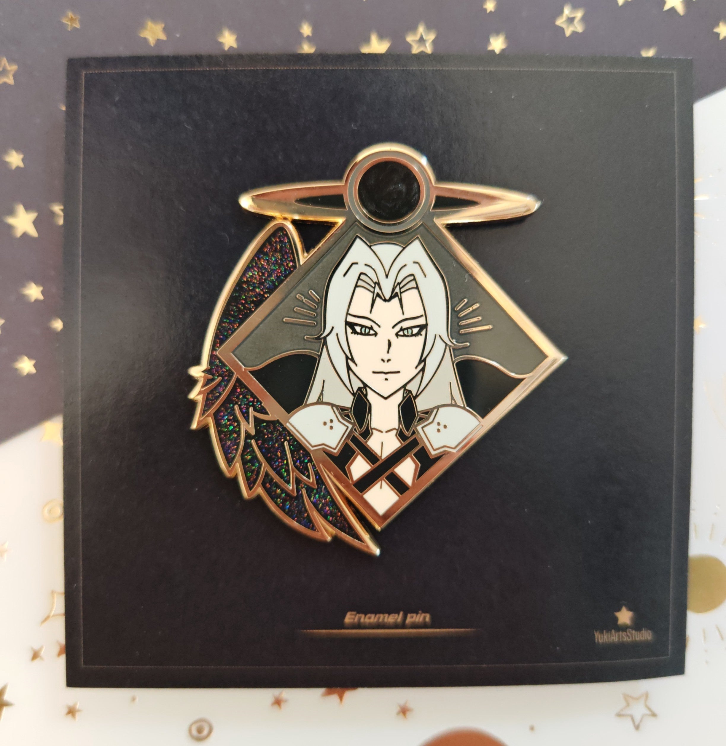 Final Fantasy VII Sephiroth Hard Enamel Pin / Gold Plated