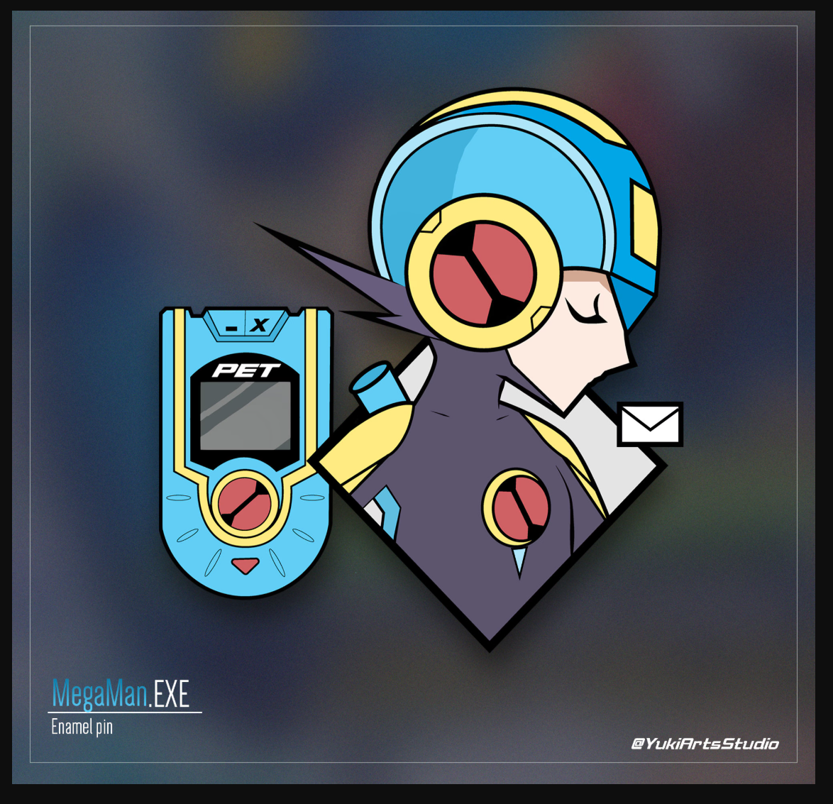 Megaman.exe / Battle network / enamel pin