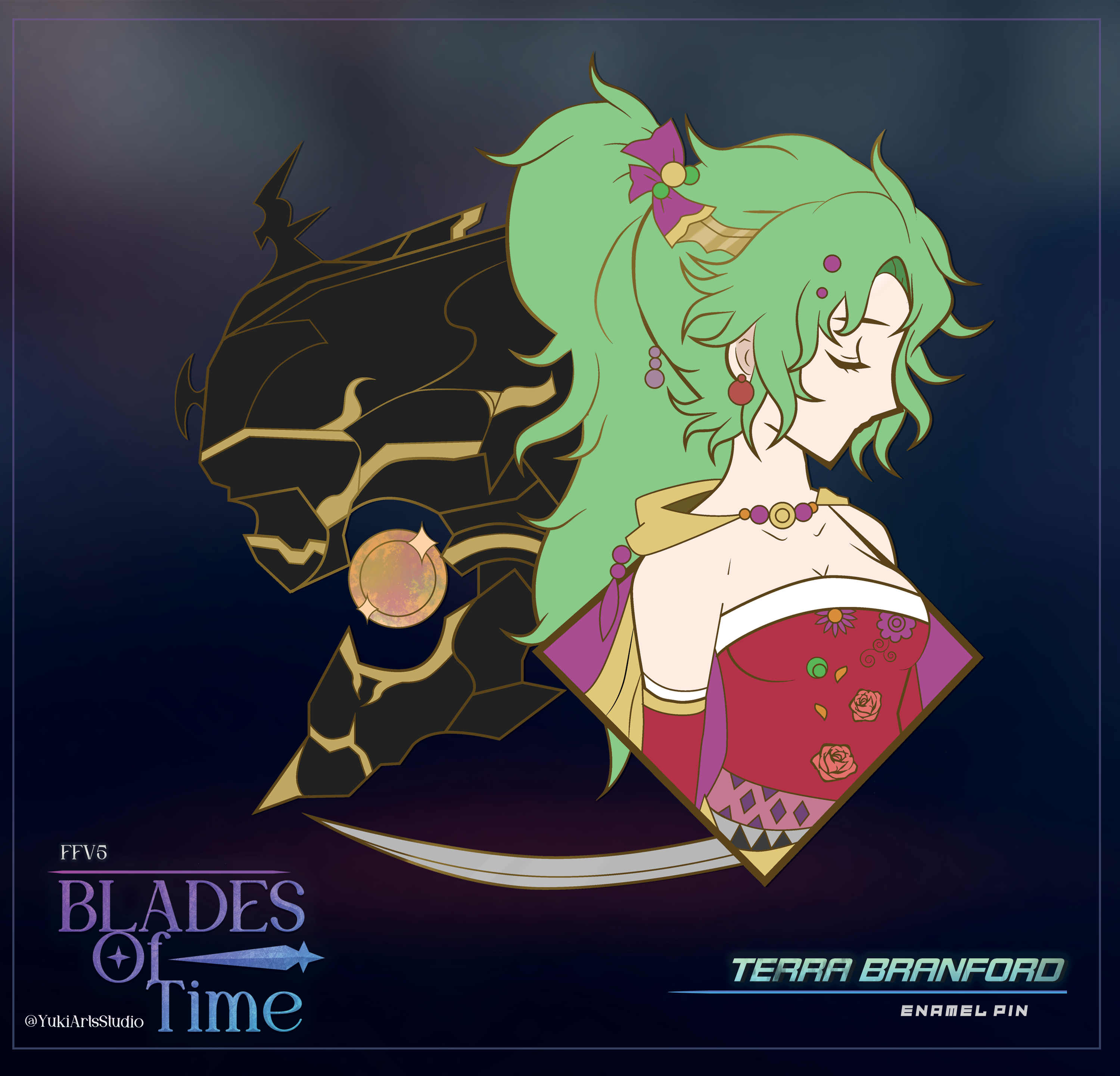 Terra /  FF6 /  Enamel pin (Pre-order)