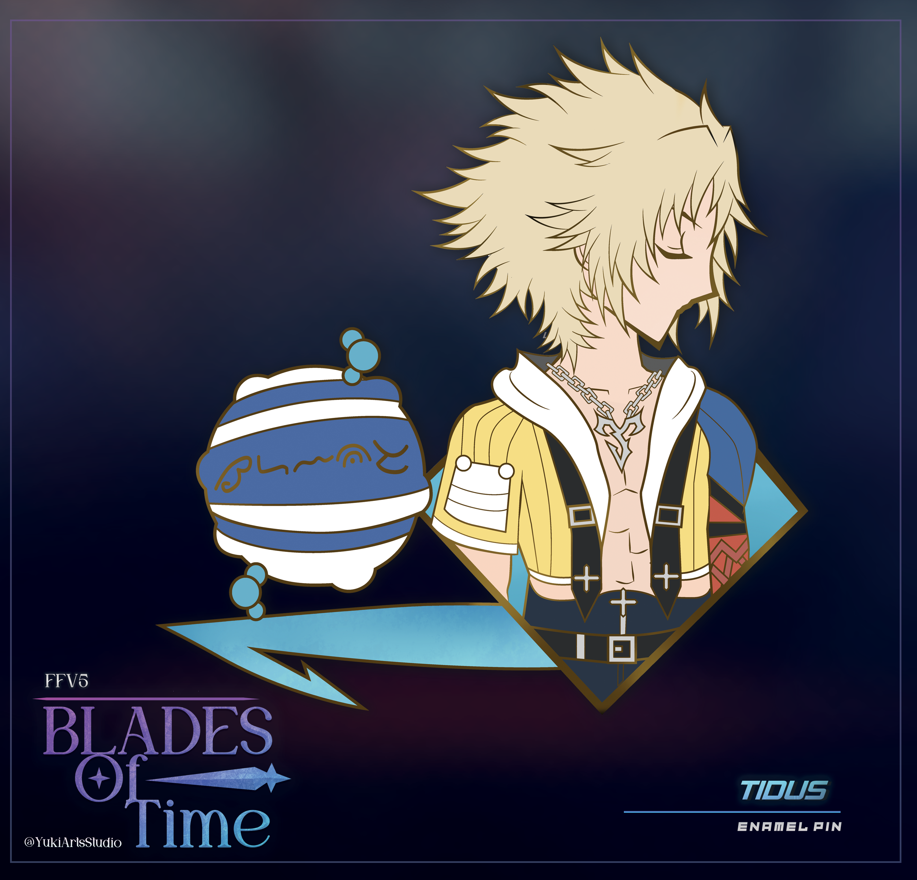 Tidus /  FFX  /  Enamel pin (Pre-order)