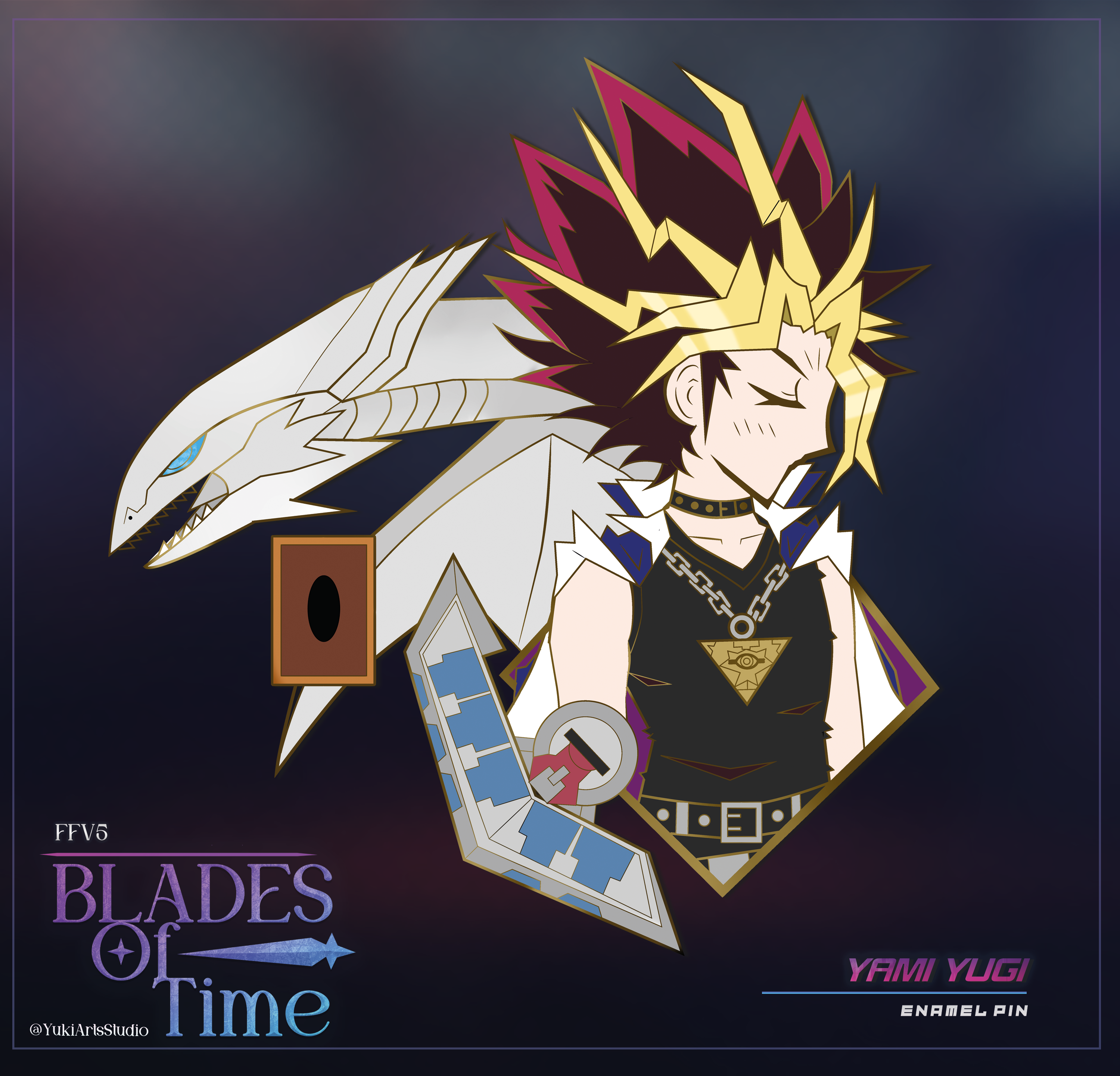 Yami Yugi (VS Kaiba BEWD) /  Yu-Gi-Oh /  Enamel pin (Pre-order)