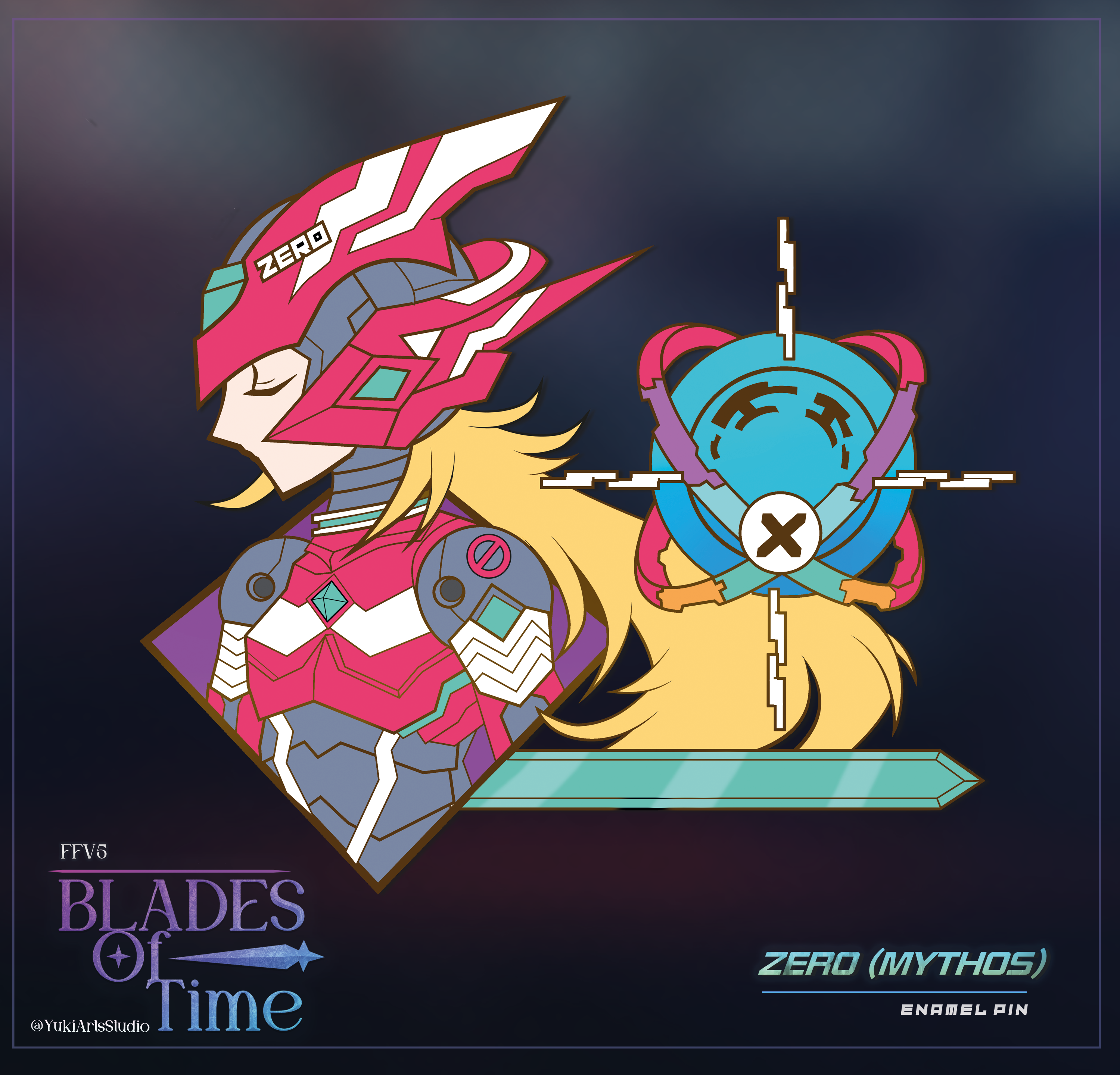 Zero Mythos /  Megaman zero  /  Enamel pin (Pre-order)